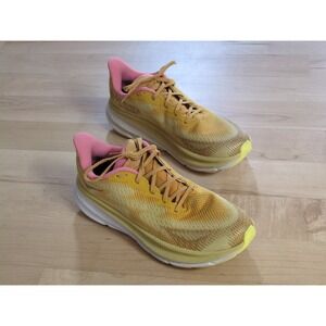 Hoka Clifton 9 GTX Women's‎ Yellow Pink Sz 10.5